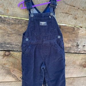 OshKosh B'gosh Navy Blue Kids Corduroy Overalls